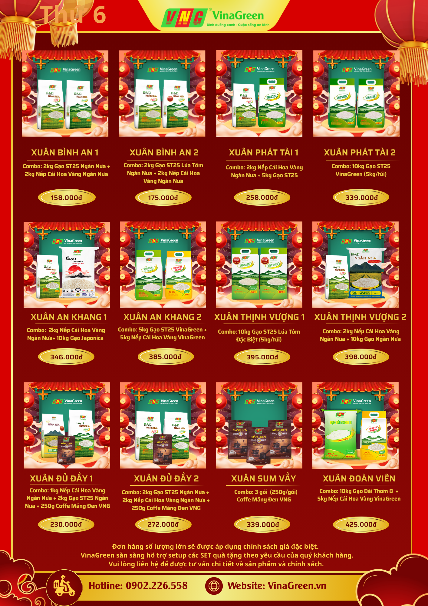 Báo giá tham khảo cho các set quà Tết dành cho các doanh nghiệp